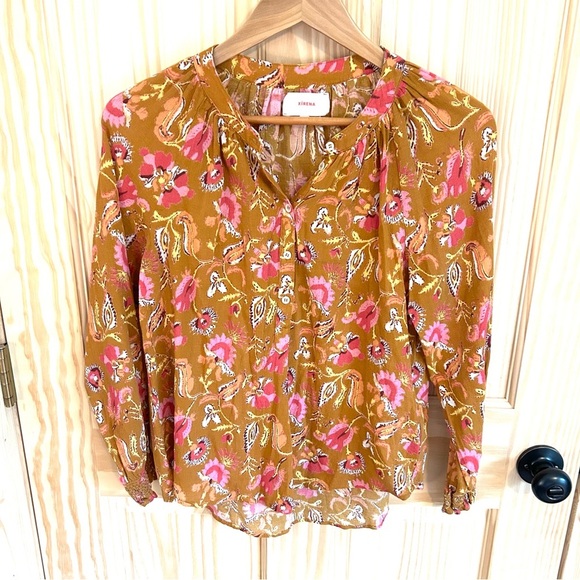 XiRENA Estey Wanderlust Blouse in Caramel. Size XS. - Picture 1 of 13